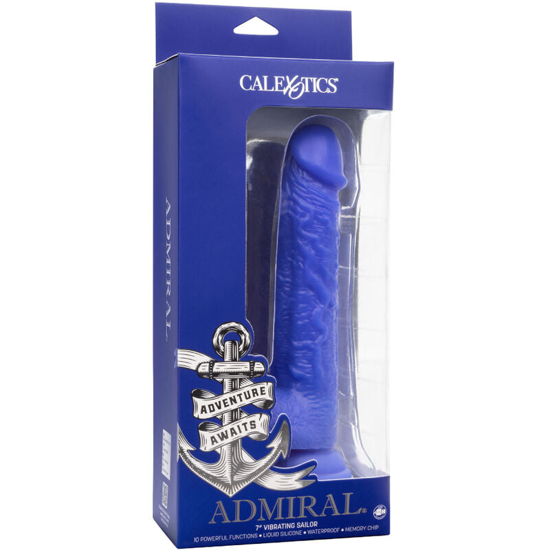 CALEXOTICS - VIBRATEUR ADMIRAL GODE RÉALISTE MARIN BLEU