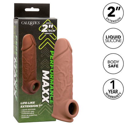 CALEXOTICS - PERFORMANCE MAXX EXTENSION LIFELIKE 7 PEAU MARRON