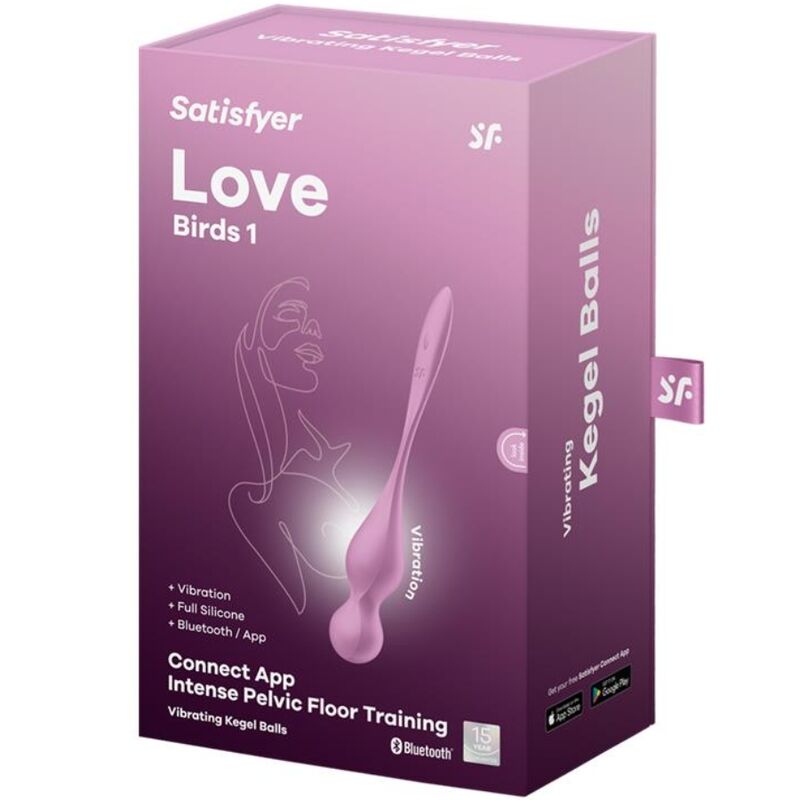 SATISFYER - BALLES VIBRATOIRES KEGEL ROSE LOVE BIRDS