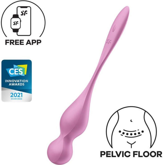 SATISFYER - BALLES VIBRATOIRES KEGEL ROSE LOVE BIRDS