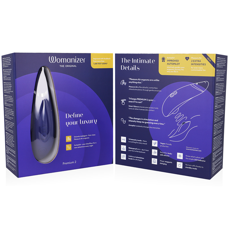 WOMANIZER - STIMULATEUR DE CLITORIS PREMIUM 2 BLEUETS