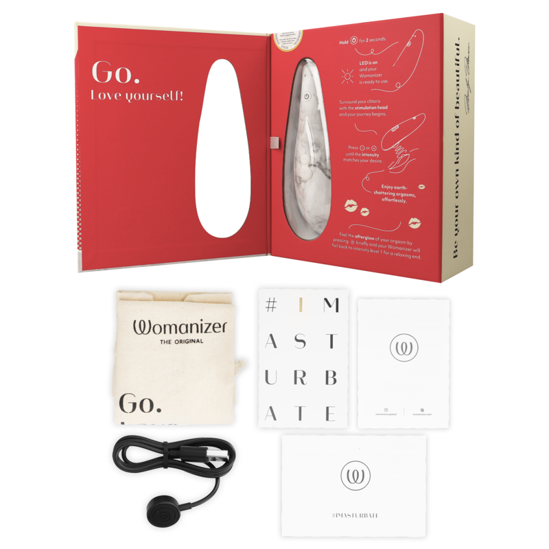 WOMANIZER - STIMULATEUR CLITORAL MARILYN MONROE CLASSIC 2 MARBRE BLANC