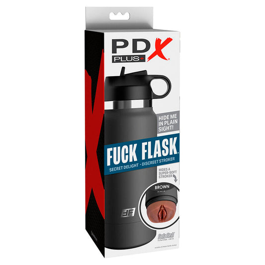 PDX PLUS - FUCK FLASK VAGINE DISCRET STROKER MARRON MODÈLE 2