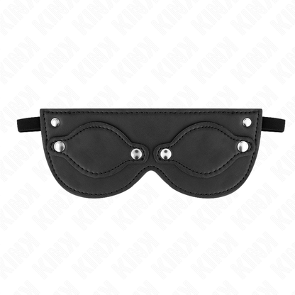 KINK - MASQUE EN CUIR AVEC COUVRE-YEUX AMOVIBLE 22 x 9 CM