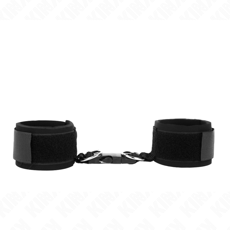 KINK - JOINT DE POIGNET EN NÉOPRÈNE AVEC CROCHET ET BOUCLE NOIR RÉGLABLE 22-34 CM