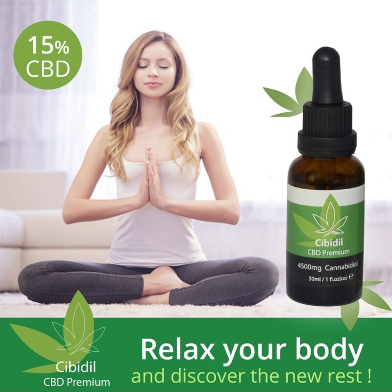 500 COSMÉTIQUES - CIBIDIL HUILE DE CBD RELAXANTE 15% 30 ML