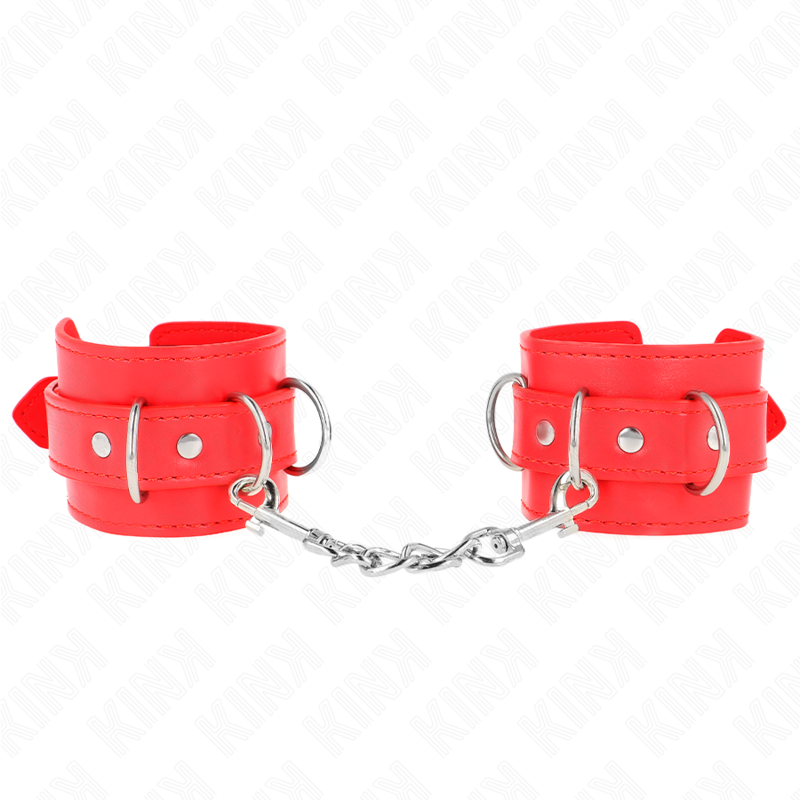 KINK - RÉSISTANCE POIGNET AVEC 3 ANNEAUX RÉGLABLES ROUGE 17,5-25 CM X 6 CM
