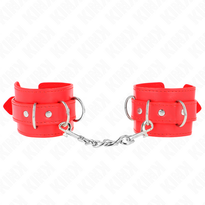 KINK - RÉSISTANCE POIGNET AVEC 3 ANNEAUX RÉGLABLES ROUGE 17,5-25 CM X 6 CM