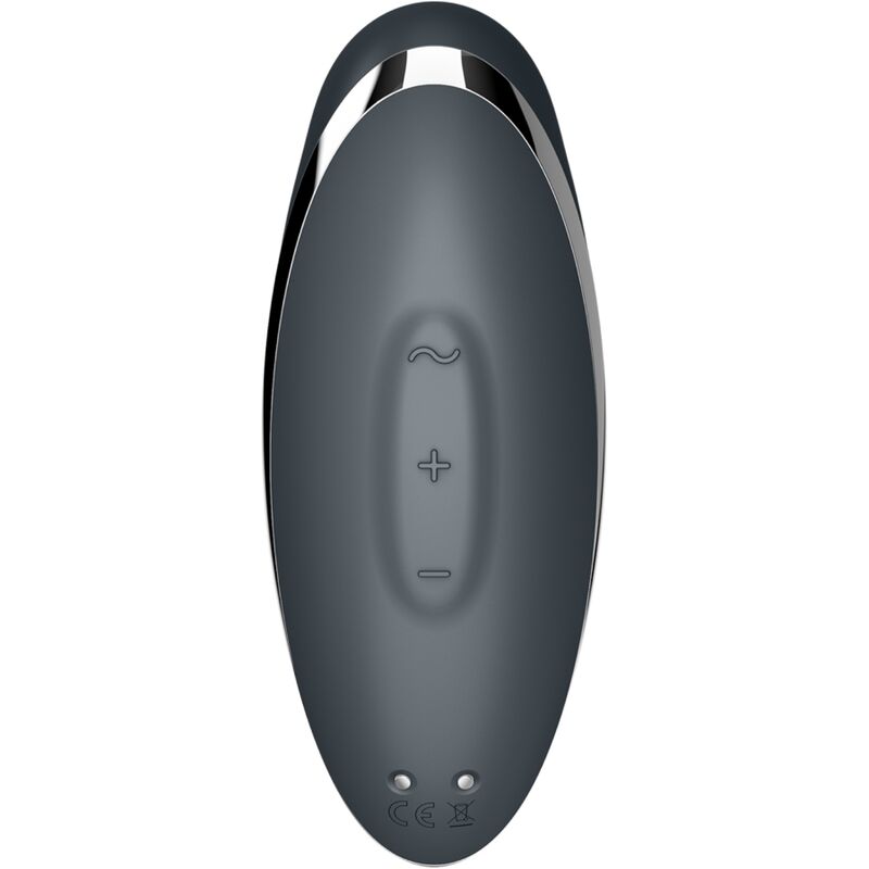 SATISFYER - TAP & CLIMAX 2 WIBRATOR I STYMULATOR SZARY