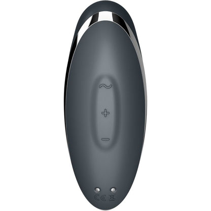 SATISFYER - TAP & CLIMAX 2 WIBRATOR I STYMULATOR SZARY