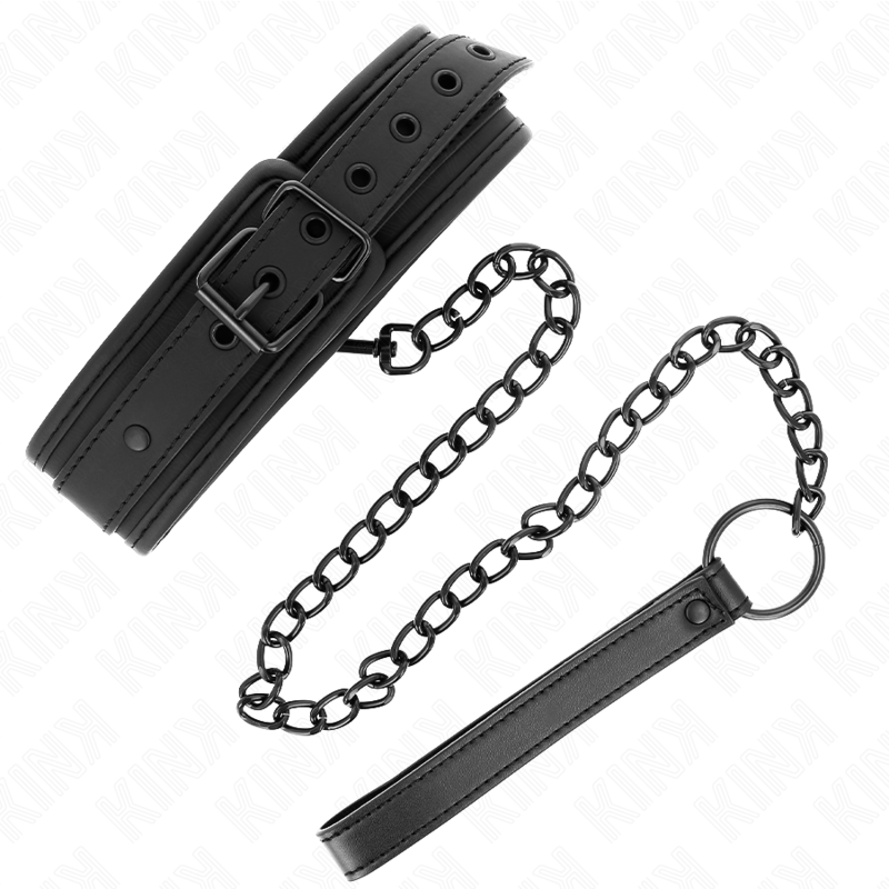KINK - COLLIER DE BONDAGE EN NÉOPRÈNE MODÈLE 1 AVEC CEINTURE RÉGLABLE 78 CM 37,5 X 49,5 CM