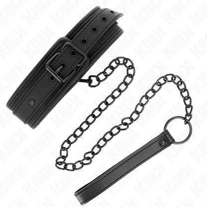 KINK - COLLIER DE BONDAGE EN NÉOPRÈNE MODÈLE 1 AVEC CEINTURE RÉGLABLE 78 CM 37,5 X 49,5 CM