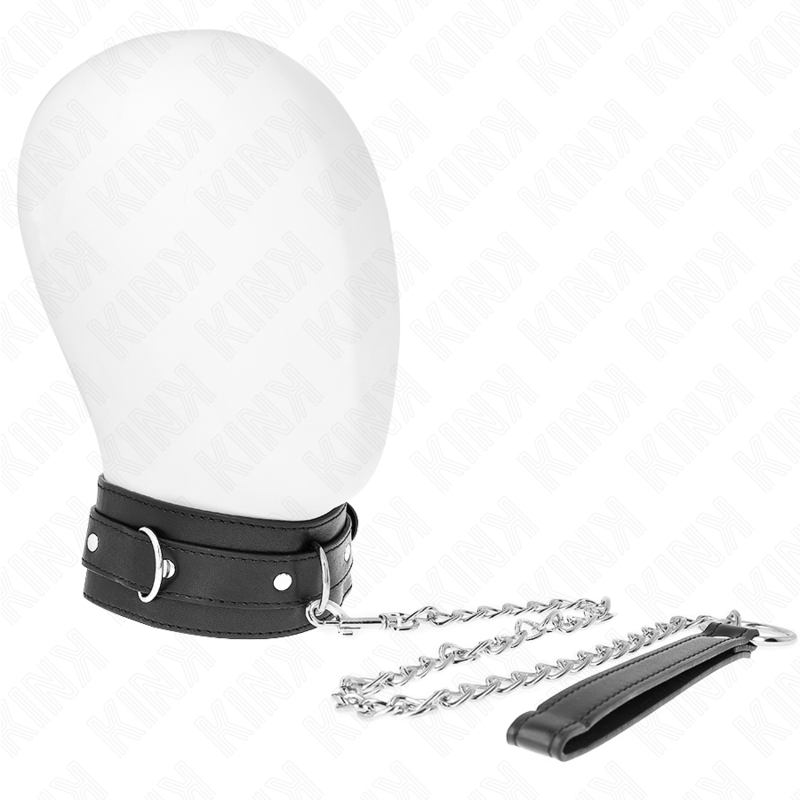 KINK - COLLIER AVEC CEINTURE 65 CM AVEC BRACELET NOIR 54 X 4,5 CM