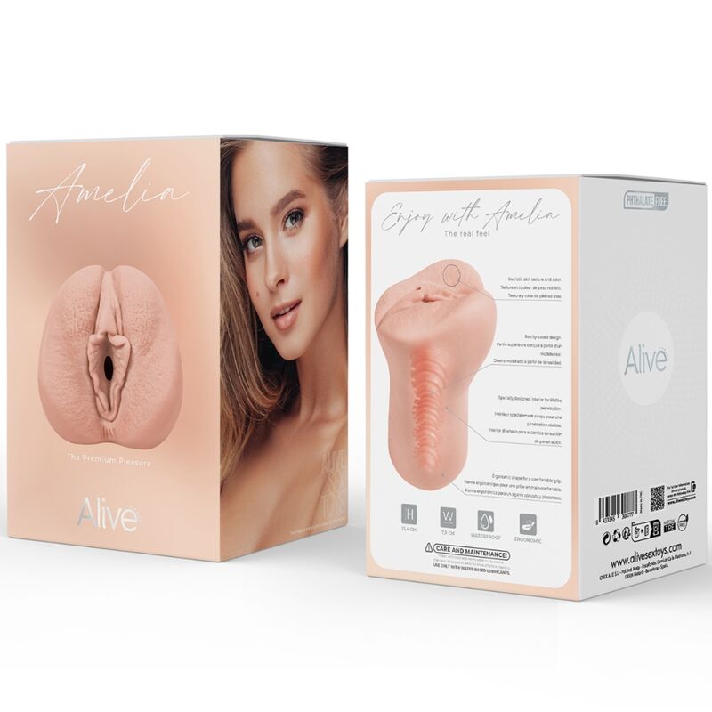 ALIVE - MASTURBATEUR MÂLE FLEX VAGINAL TAILLE M