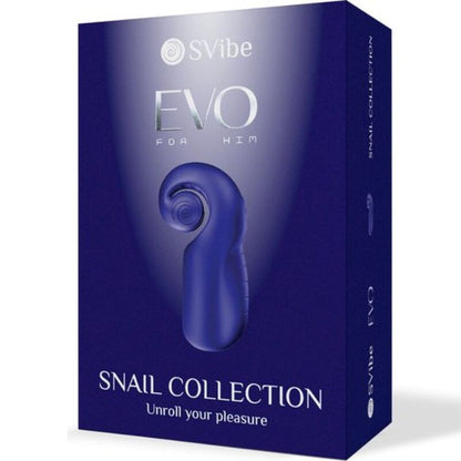 SNAIL VIBE - EVO FOR HIM MĘSKI MASTURBATOR SLIDE N'ROLL CIEMNONIEBIESKI