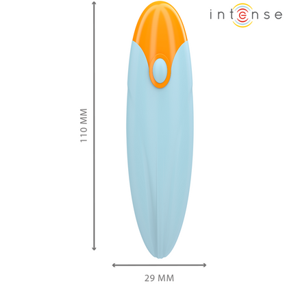 INTENSE - MIKE BALA VIBRADORA 10 VIBRACIONES AZUL CONTROL REMOTO