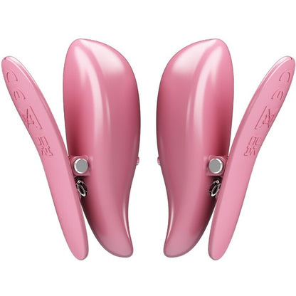 PRETTY LOVE - CAILEY PINZAS PARA PEZONES 10 VIBRACIONES CONTROL REMOTO ROSA