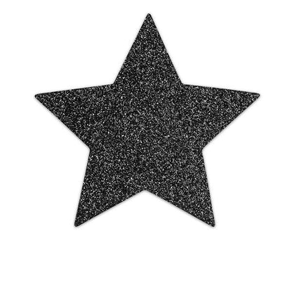 BIJOUX - BOUCHONS POUR TAMELONS INDISCRETS BLACK STAR FLASH
