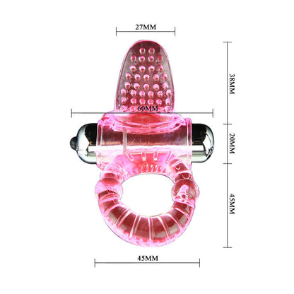 BAILE - SWEET ABS RING 10 RYTHMES ANNEAU VIBRATEUR PÉNIS ROSE