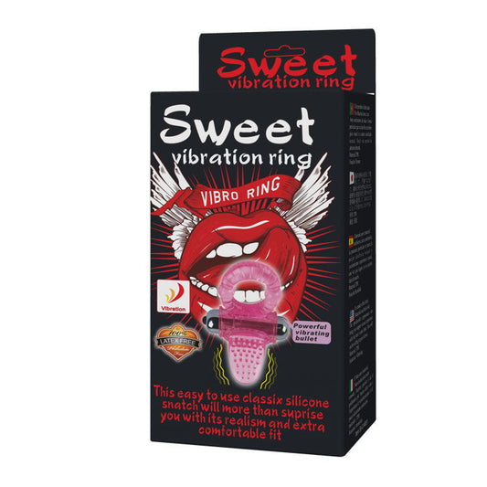 BAILE - SWEET ABS RING 10 RYTHMES ANNEAU VIBRATEUR PÉNIS ROSE