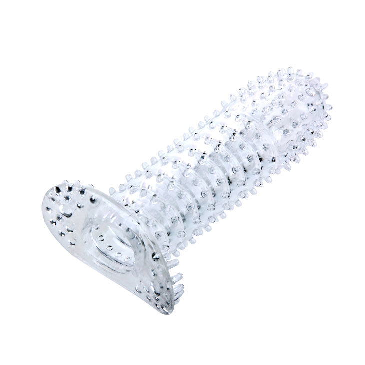 BAILE - GAINE PÉNIENNE À POINTS STIMULANTS ROSE 14 CM