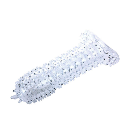 BAILE - GAINE PÉNIENNE À POINTS STIMULANTS ROSE 14 CM