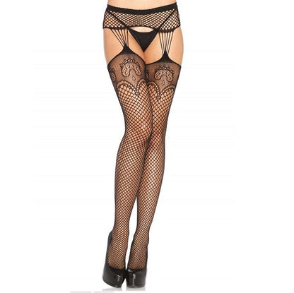 LEG AVENUE - CHAUSSETTES RÉSILLE AVEC LIGNE REGGER