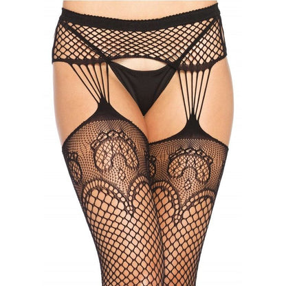 LEG AVENUE - CHAUSSETTES RÉSILLE AVEC LIGNE REGGER