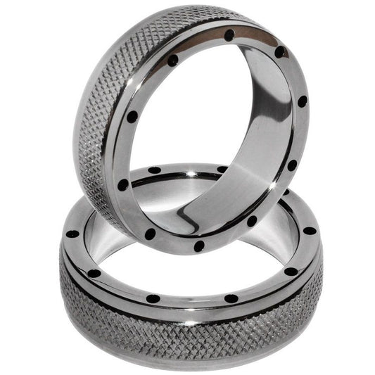 MÉTAL DUR - ANNEAU MÉTALLIQUE POUR PÉNIS ET TESTICULES 55MM