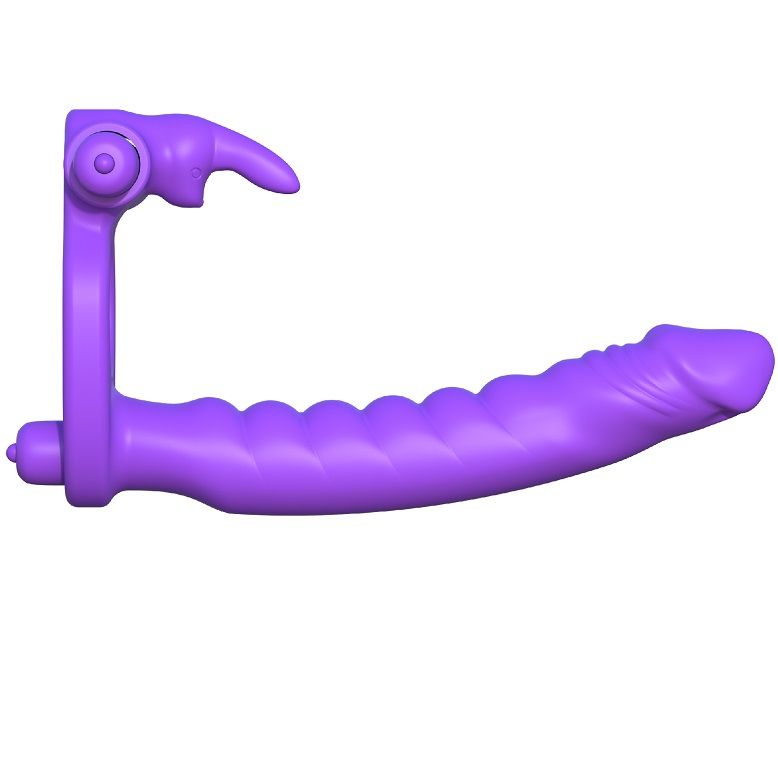 FANTASY C-RINGZ - VIBRATEUR DOUBLE LAPIN EN SILICONE