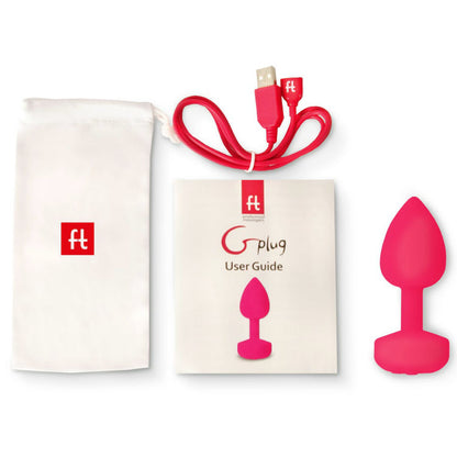 G-VIBE - VIBRATEUR ANAL RECHARGEABLE FUNTOYS GPLUG GRAND ROSE FLUO 3.9CM