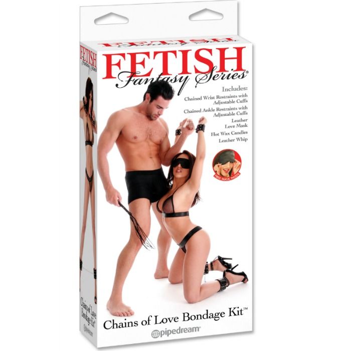 SÉRIE FETISH FANTASY - KIT DE BONDAGE DE CHAÎNES D'AMOUR