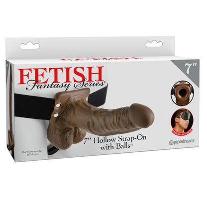 SÉRIE FETISH FANTASY - CÂBLE STRAP-ON DE 7 SÉRIE AVEC BILLES