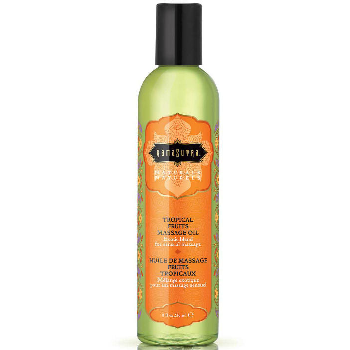 KAMASUTRA - HUILE DE MASSAGE NATURELLES AUX FRUITS TROPICAUX 236ML