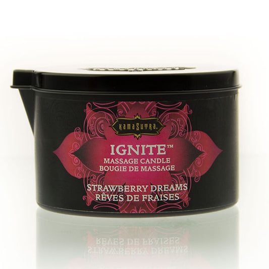KAMASUTRA - BOUGIE DE MASSAGE RÊVES DE FRAISE 170 GR