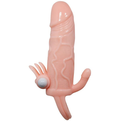 BAILE - COUVERCLE DE PÉNIS BRAVE MAN AVEC CLITO ET CHAIR POUR STIMULATION ANAL 16,5 CM
