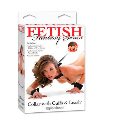 SÉRIE FETISH FANTASY - COLLIER FÉTICHE AVEC MANCHETTES ET LAISSE