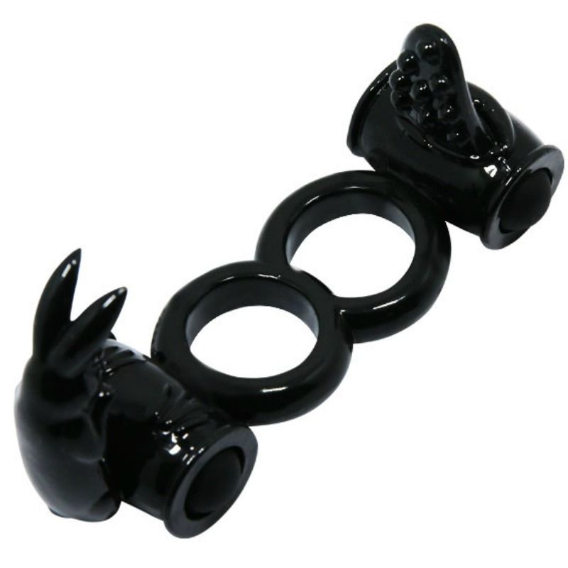 BAILE - BAGUE DOUBLE BAGUE AVEC DOUBLE LAPIN