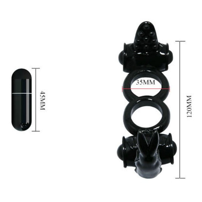 BAILE - BAGUE DOUBLE BAGUE AVEC DOUBLE LAPIN