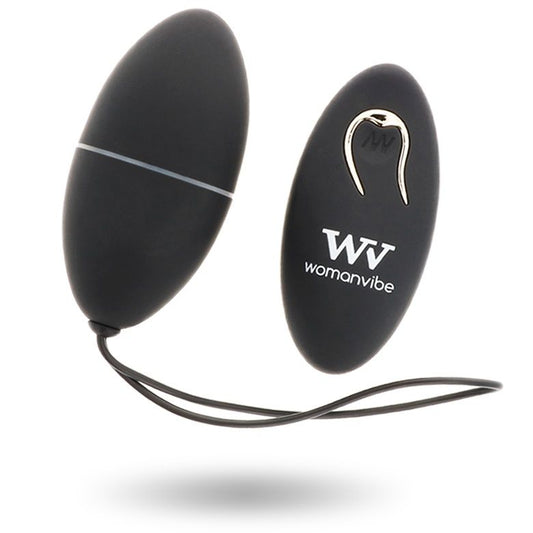 WOMANVIBE - TÉLÉCOMMANDE ALSAN EGG SILICONE NOIR