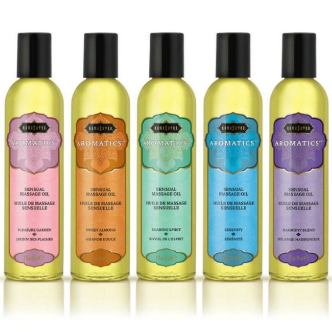 KAMASUTRA - SET 15 HUILES DE MASSAGE + PRÉSENTOIR
