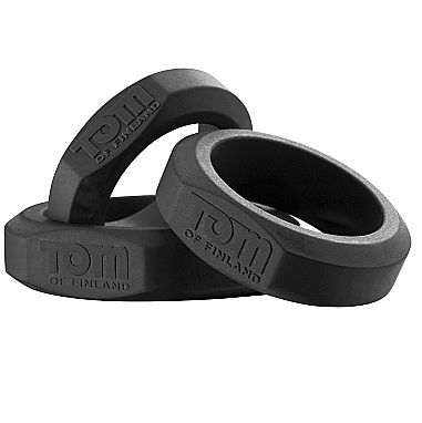 TOM OF FINLAND - LOT DE 3 ANNEAUX PÉNIS EN SILICONE