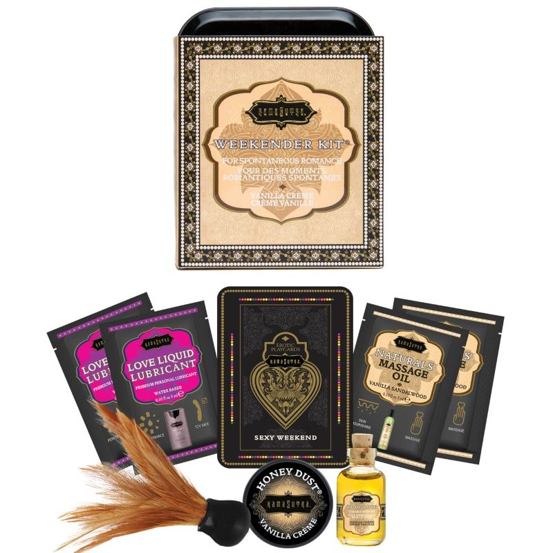 KAMASUTRA - KIT EN BOITE WEEKENDER CRÈME VANILLE
