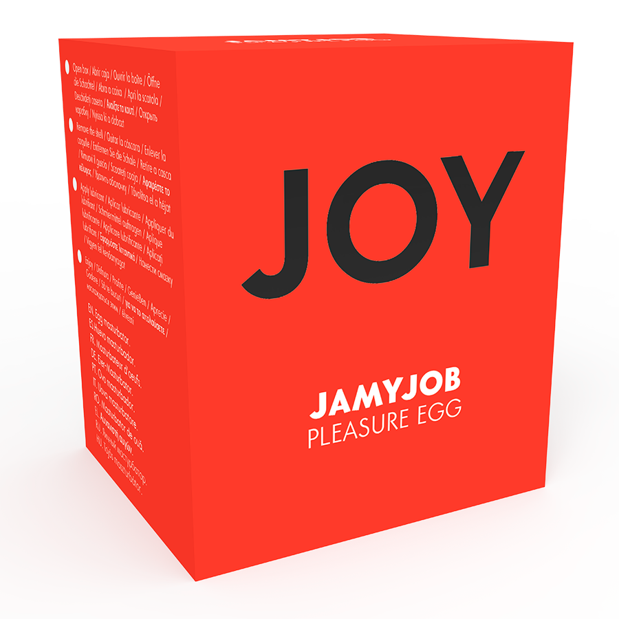 JAMYJOB - MASTURBATEUR OEUF ROUGE VERSION DISCRÈTE