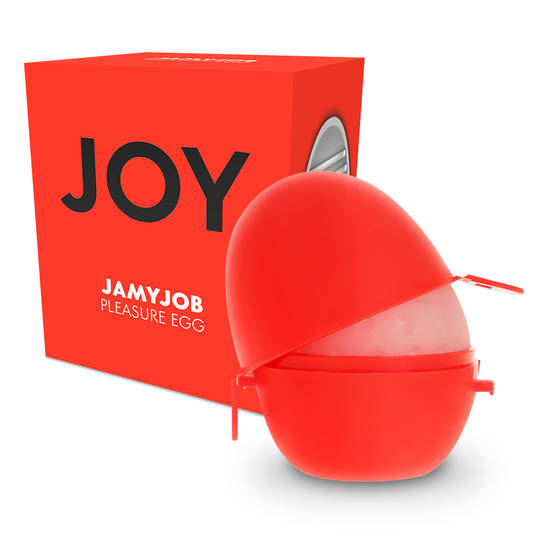 JAMYJOB - MASTURBATEUR OEUF ROUGE VERSION DISCRÈTE