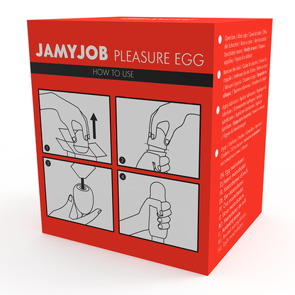 JAMYJOB - MASTURBATEUR OEUF ROUGE VERSION DISCRÈTE