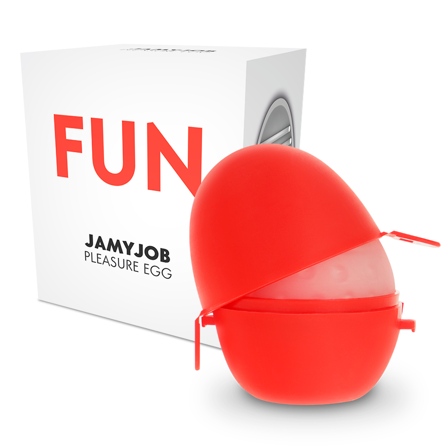 JAMYJOB - MASTURBATEUR OEUF ROUGE EDITION DISCRET