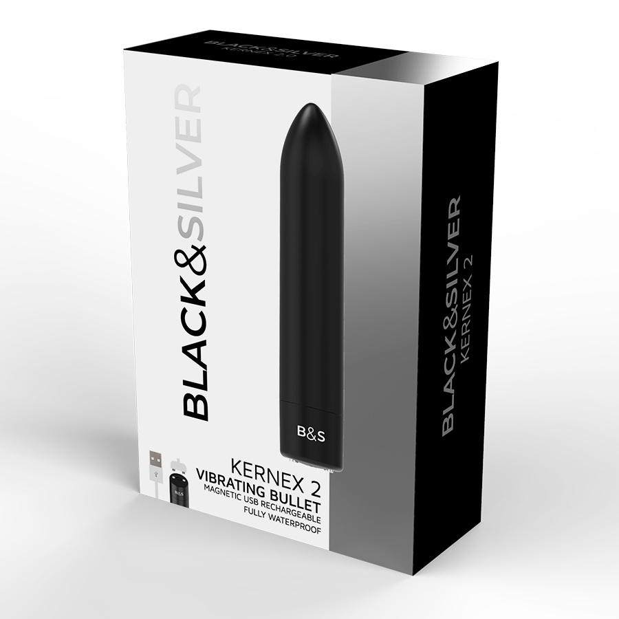 NOIR&amp;ARGENT - BALLE MAGNÉTIQUE VIBRANTE KERNEX 2 NOIRE