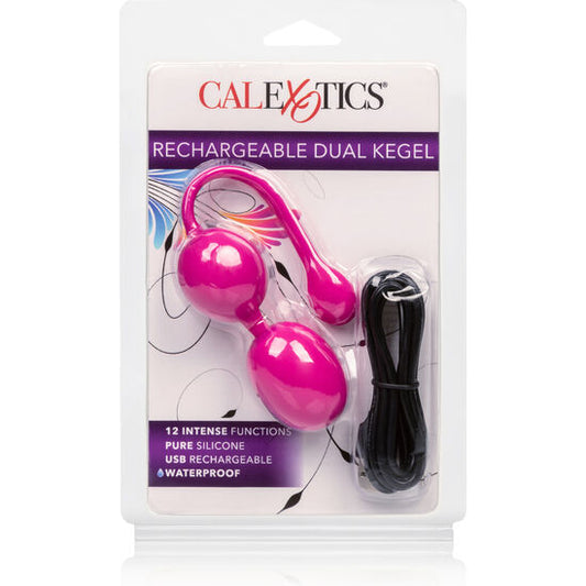 CALEXOTICS - DOUBLE KEGEL RECHARGEABLE ROSE