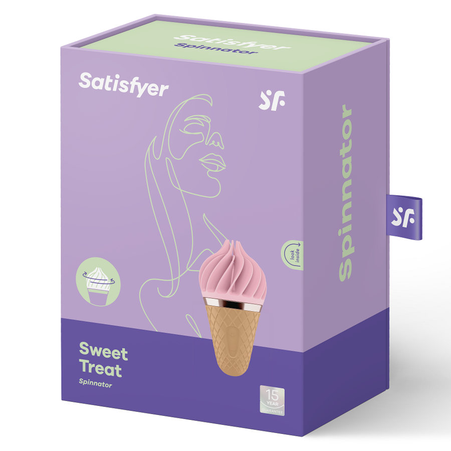 SATISFYER - SPINNATOR SWEET TREAT BRUN ET ROSE